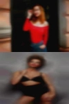 Women swinging wives posing